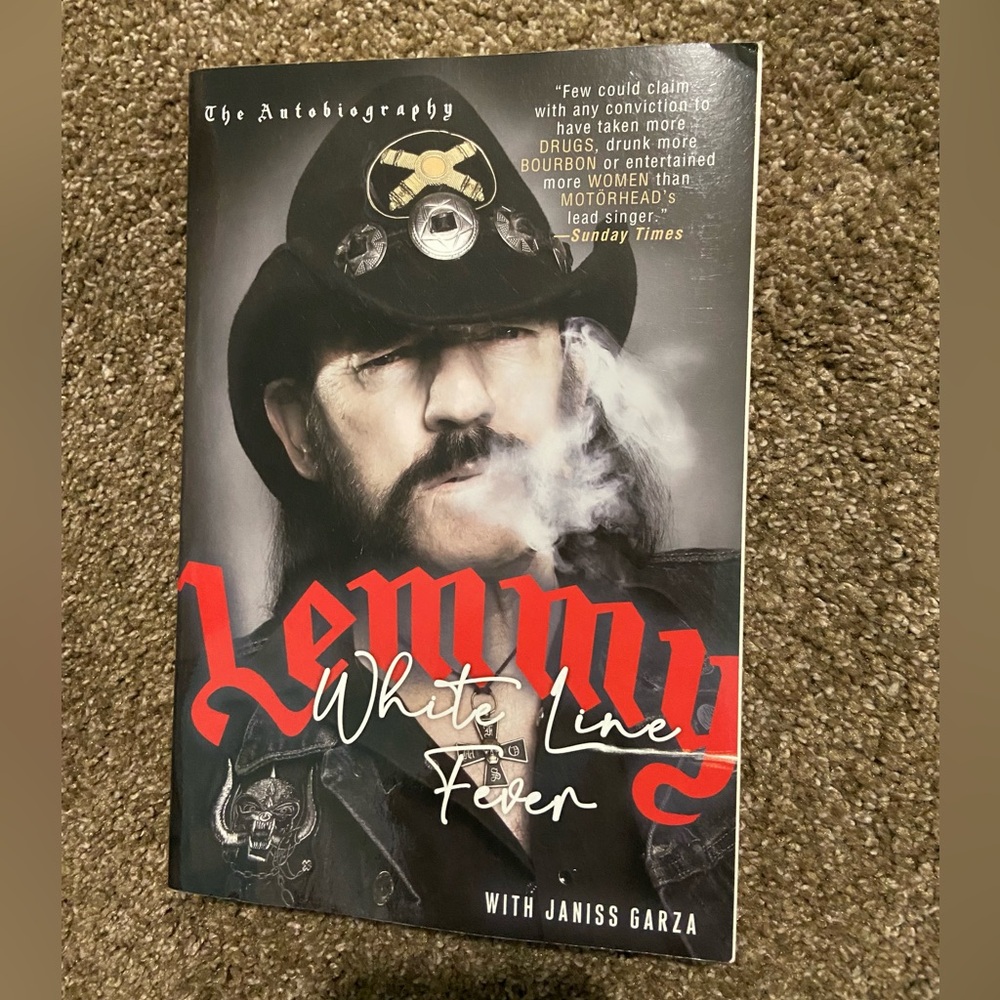 Lemmy: White Line Fever Book Autobiography